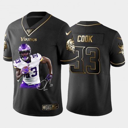 Tröjor Minnesota Vikings Dalvin Cook 33 Special Signature Golden Edition Vapor Limited - Män Tröjor Minnesota Vikings Dalvin Cook 33 Special Signature Golden Edition Vapor Limited - Män